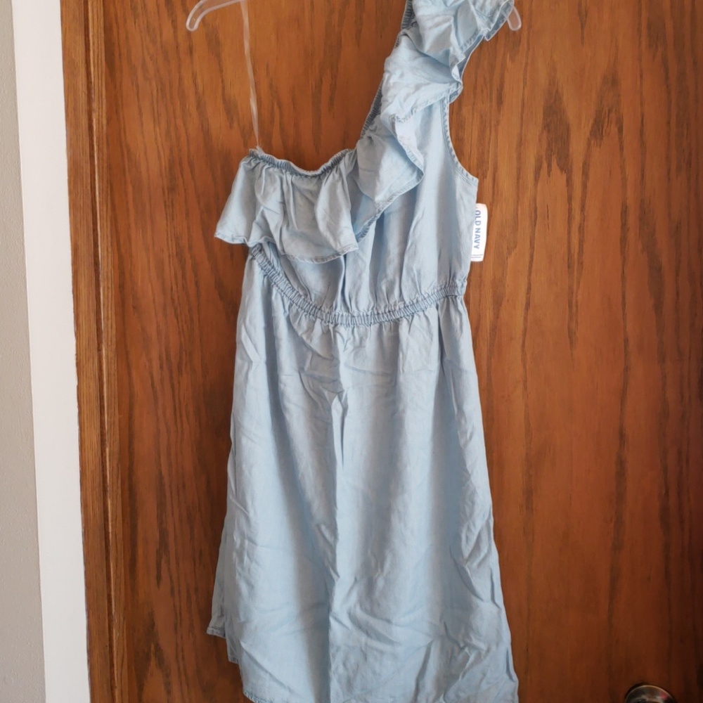 Light blue jean dress